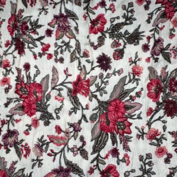 American Eagle Off Shoulder Floral Eyelet Ruffle Top - Picture 6 of 6